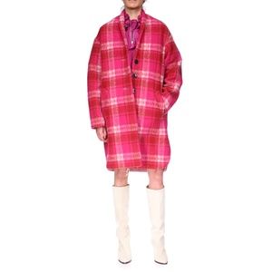 New Pink Isabel Marant Étoile Gabriel Coat [40, New, Fuchsia, $750 Value]